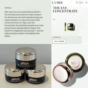 15ML La Mer The Eye Concentrate Unopened